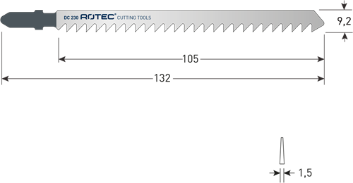 Rotec Stichsäge | dc230 | 2 Stück - 520.0232