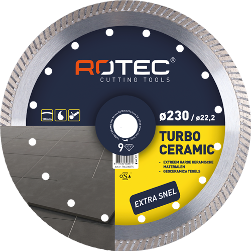 Rotec Diamantsägeblatt 'Turbo Ceramic' | ø350x3,2xø25,4 - 704.3504ts