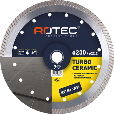 Rotec Diamantsägeblatt 'Turbo Ceramic' | ø350x3,2xø25,4 - 704.3504ts