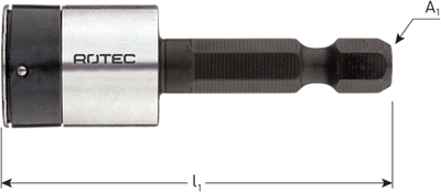 Rotec Steckschlüssel | e6.3 | 1 4-Bit-Aufzeichnung | nicht magnetisch | sw 3 8 x50 - 819.30301