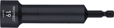 Rotec Steckschlüssel extra tief | e6,3-Bit-Aufzeichnung | sw | 19x110 75mm - 822.0019