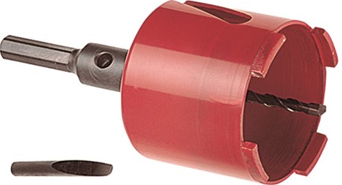 Rotec Kastenbohrmaschine Eco ø68 mm + 6-seitiger Adapter und Zentrierbohrer - 7640068 - 764.0068