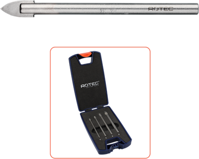 Rotec Glasbohrer-Set | 229 | 4-teilig | ø4-8 - 900.1009