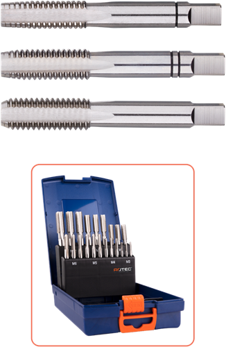 Rotec Handgewindebohrer-Set '300' | 21 Stk. | m3-m12 abs - 900.2000