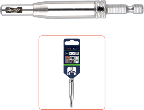 Rotec HSS-Scharnierbohrer | 1 4-Bit-Opn. e6.3 | ø3,5 (Schraube ø5-5,5) - 268.0005