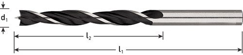 Rotec mechanischer Holzbohrer 3,0x33 61 mm - 10 Stück - 2350301