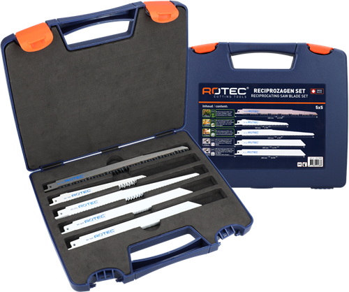 Rotec Säbelsägeblatt-Set | 525 | 25-teilig | Holz und Metall - 525.9000