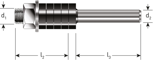 Rotec Spindel ohne Lager | ø8 | d2=8 - 271,42,0800