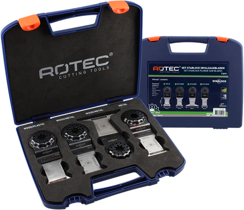 Rotec Starlock Multitool-Sägeblätter | 517 Allround-Set | 4-teilig - 517.9000