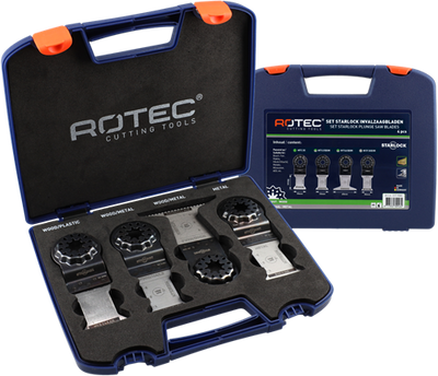 Rotec Starlock Multitool-Sägeblätter | 517 Allround-Set | 4-teilig - 517.9000