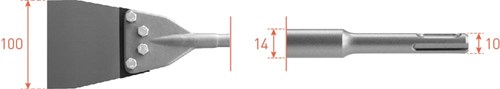Rotec Ersatzset SDS+ Spachtelmeißel – 2150066
