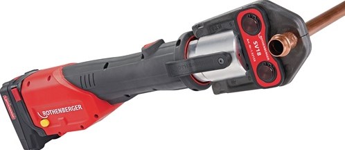 Rothenberger Akku-Pressmaschine | 12-110mm, 4ah + 2ah | mit Akku und Ladegerät Kunststoffkoffer | 1 Stück - 1000001923 1000001923