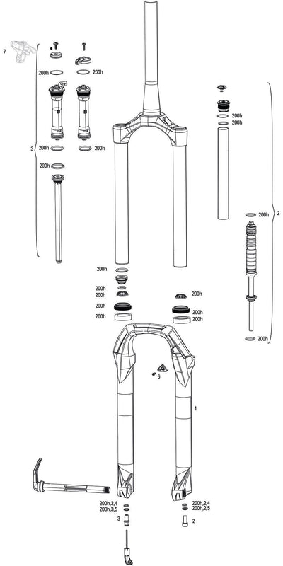 Rockshox Susp.f.Fork RS Judy Gold Rl 100mm schwarz