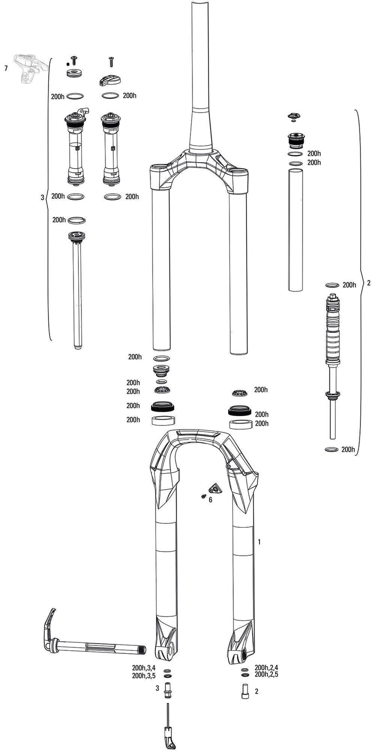 Rockshox Susp.f.Fork RS Judy Gold RL 120 mm schwarz