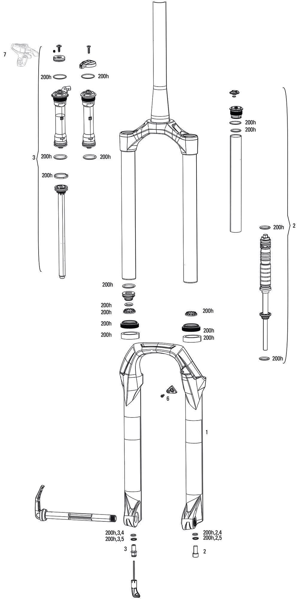 Rockshox susp.f.fork RS Judy Gold Rl 100mm ONELOC Schwarz
