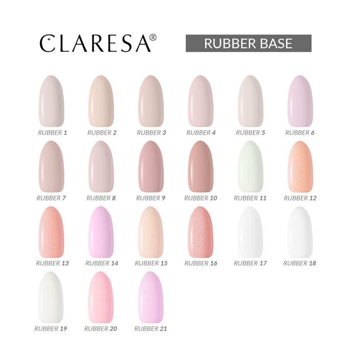 Claresa Claresa Gummi -Basis -Mantel 5ml 6