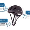 Rucanor City Flow Fietshelm E-Bike Einstellbare Schwarzgröße 58-61 cm (L)