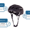 Rucanor Grav Fahrradhelm MTB und E-Bike einstellbare schwarze Größe 58-61 cm (L)