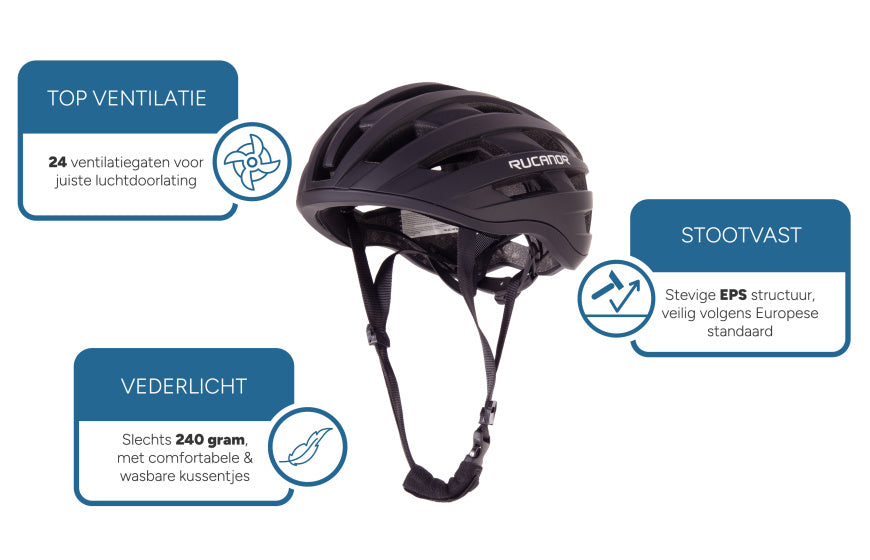 Rucanor Grav Fahrradhelm MTB und E-Bike einstellbare schwarze Größe 58-61 cm (L)