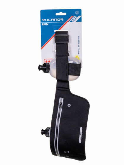 Rucanor Running Hip Bag 2 Flaschen Unisex schwarz