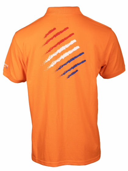 Rucanor Football Polo T-Shirt Kurzarm Männer Orange Größe xl