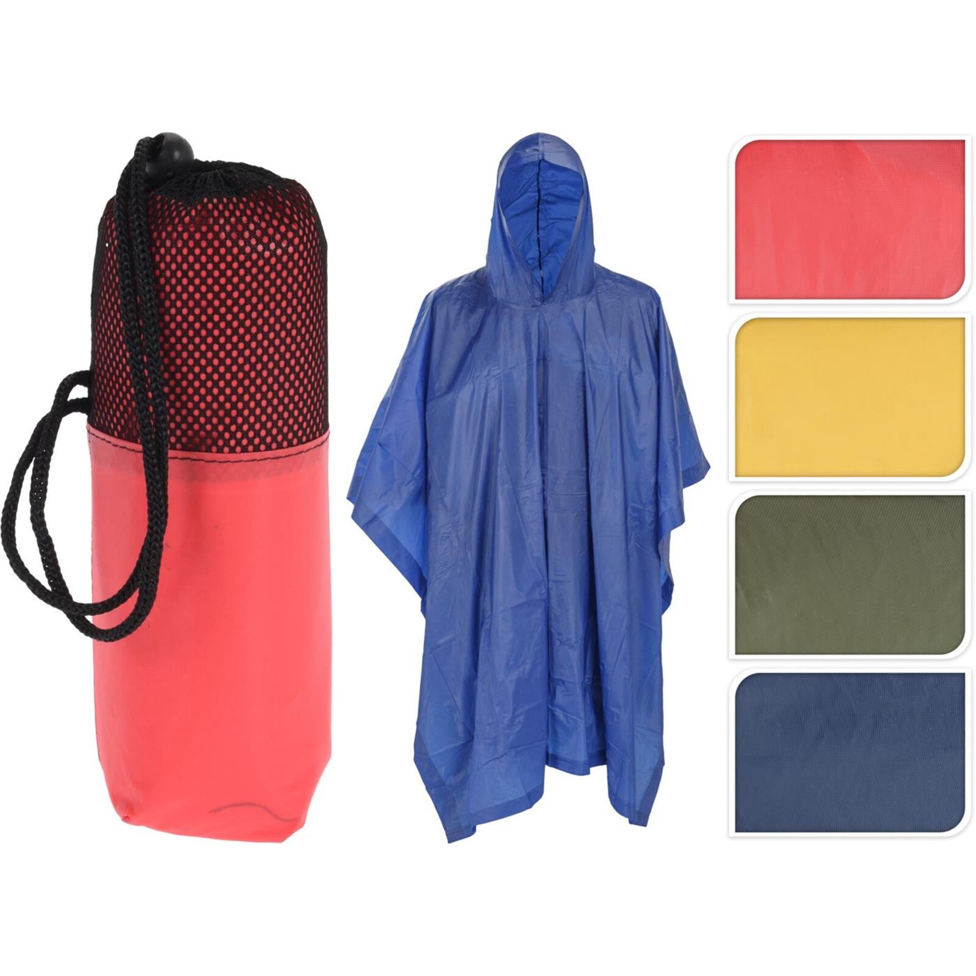 Regenponcho für Erwachsene in Aufbewahrungstasche