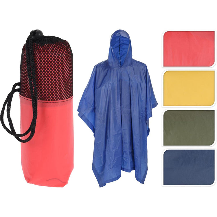 Regenponcho für Erwachsene in Aufbewahrungstasche
