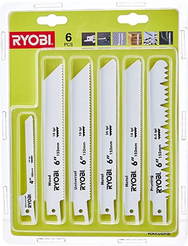 Ryobi rak06rb | 6-teilige Säbelsägeblätter - 5132002547 - 5132002547