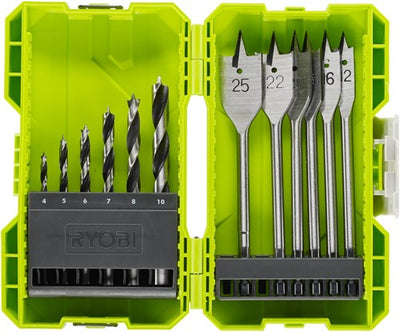 Ryobi rak12swd | 12-teiliges Bohrerset Holz - 5132003302 - 5132003302