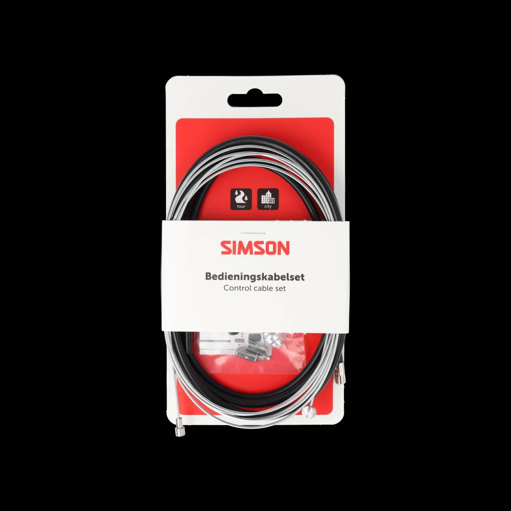 Simson Bremskabelsatz komplett universal schwarz