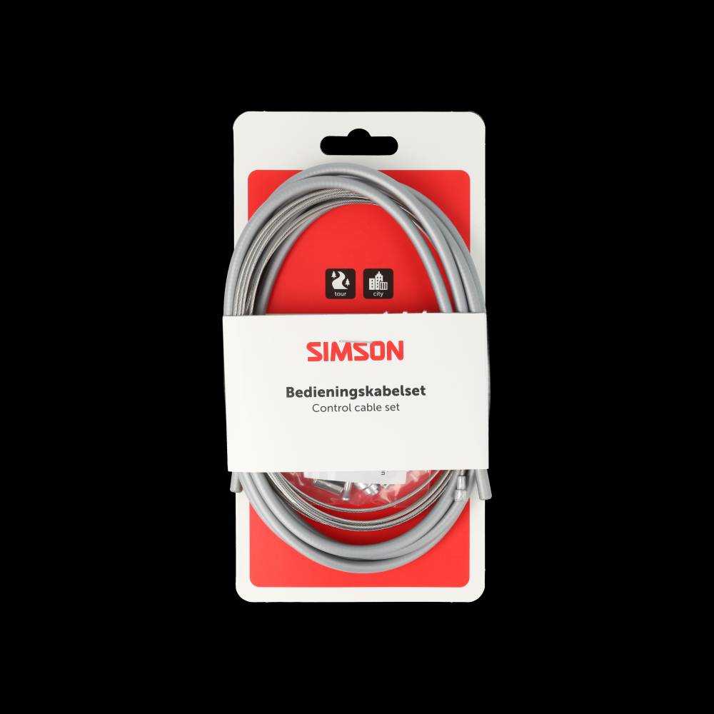 Simson Bremszugset komplett universal grau Edelstahl