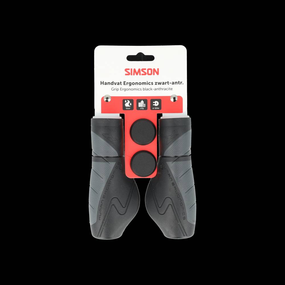 Simson Griffe Ergonomie Schwarz-Anthrazit