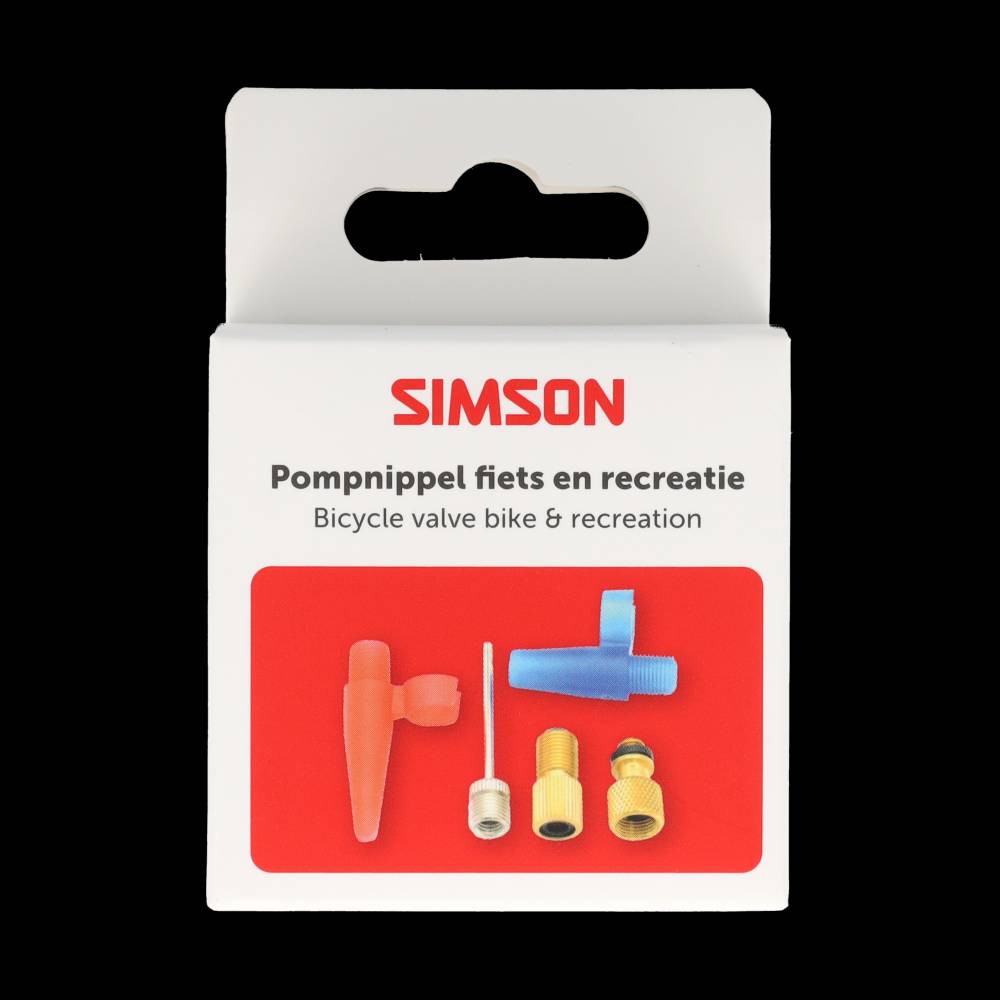 Simson Pumpennippel-Sortiment Fahrrad und Freizeit 5-teilig
