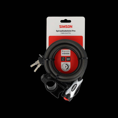 Simson Spiralkabelschloss Pro Größe XXL 12 mm x 180 cm