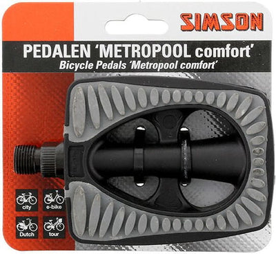 Pedalsatz Metropolis Comfort 9 16-Zoll grau schwarz