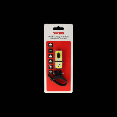 Simson USB-C LED-Taschenlampe weiß