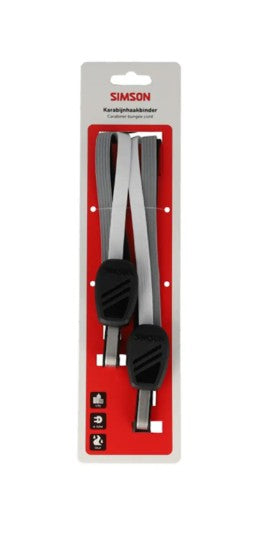 Simson Karabinerband 71cm schwarz weiß grau