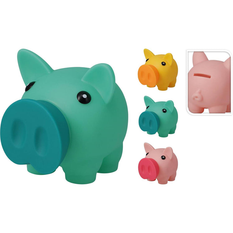 Sparschwein PVC 13x12x10,5 3sort