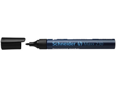Schneider Marker permanent 230 rund schwarz 10 Stk