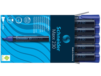 Schneider Marker permanent 230 rund blau 10 Stk