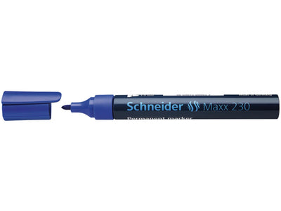 Schneider Marker permanent 230 rund blau 10 Stk