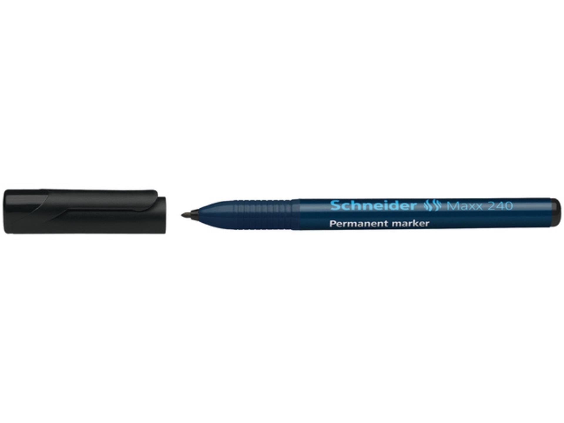 Schneider Marker permanent 240 rund schwarz 10 Stk