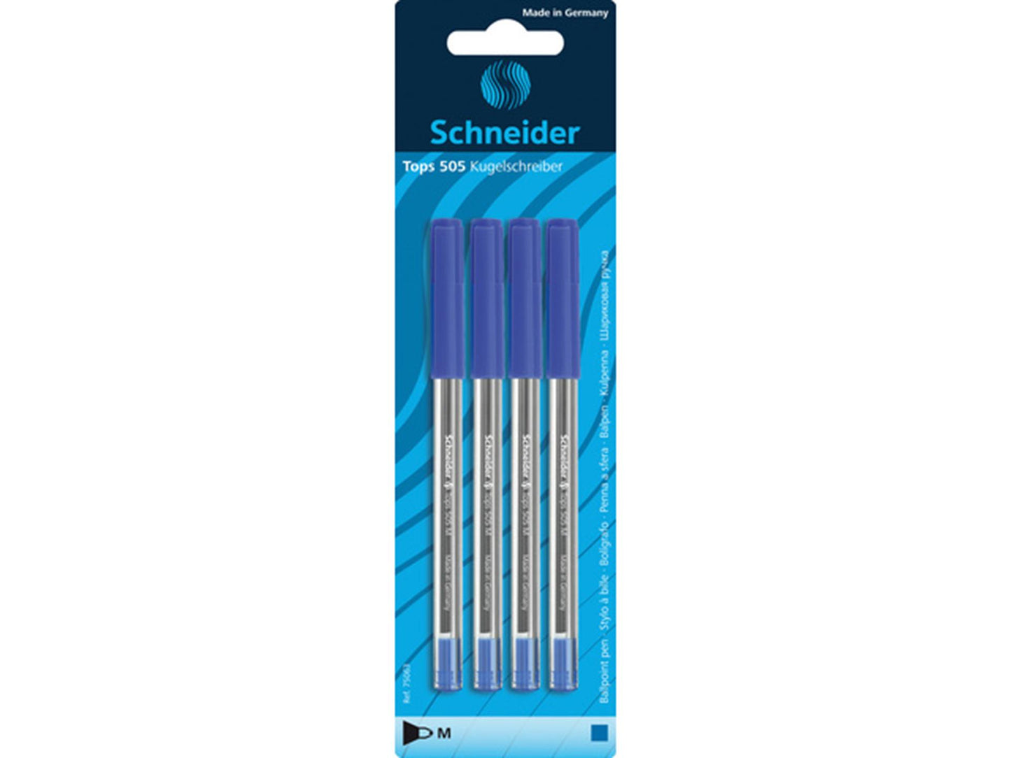 Schneider Kugelschreiber 505m blau VE 4 Stk.