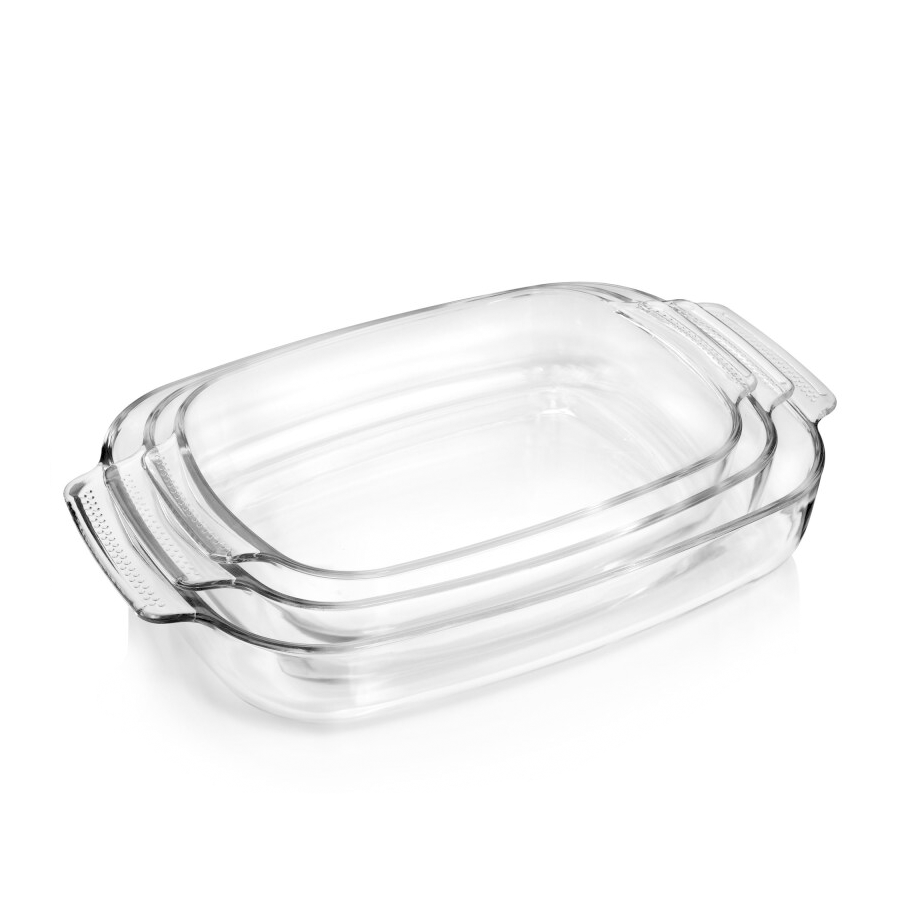 Sänger Auflaufformen-Set Glas rechteckig 3-teilig