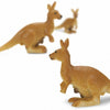 Safari Kangaroos Play Set 2,5 cm Brown 192-Stück