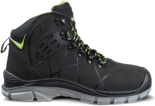 Safeet Arbeitsschuh Larvik High Schwarz S3 | schwarz grau | Größe 46 - 8719388016252