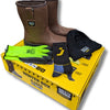 Ty Safe Jogger Winterbox | Alaska-Sicherheitsstiefel + Socken + Handschuhe + Mütze | braun | Größe 42 - si9805420