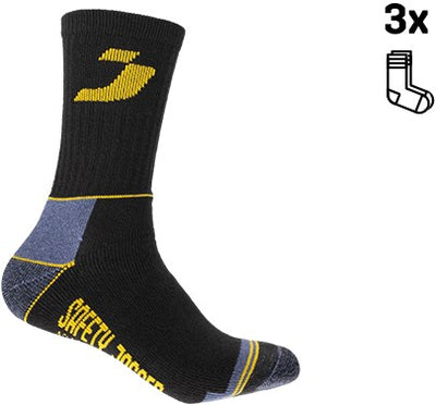 Ty Safe Jogger SJ Socken 3er-Pack 77.5157.500 Schwarzgrau – Größe 39-42 – 00.118.014.39