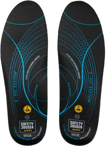 Ty Safe Jogger sj3fitw Einlegesohle | schwarz blau | Größe 46 - 5400950010954