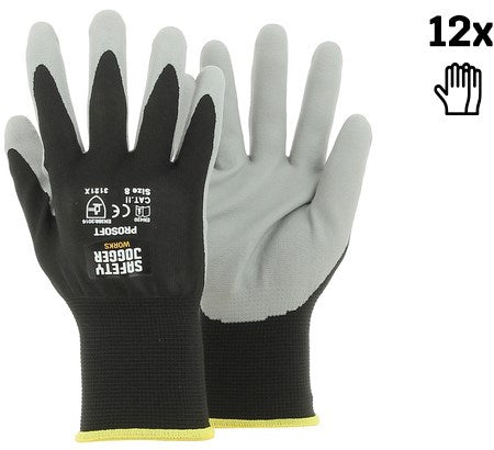 Ty sichere Joggerhandschuhe Prosoft 3121x | schwarz grau | Größe 9 - 00.118.109.09